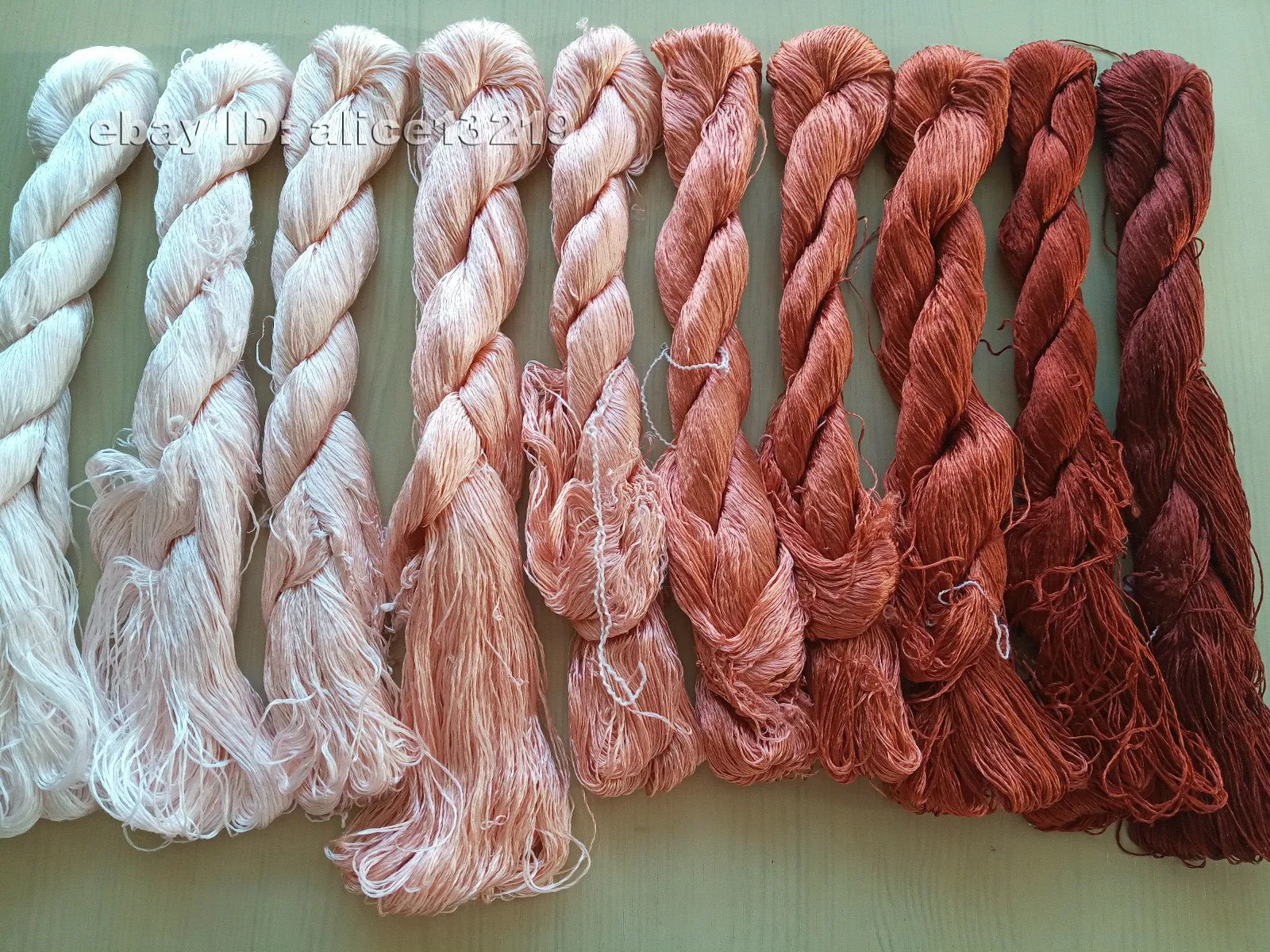 10bundles 100%real mulberry silk,hand-dyed embroidery silk floss/thread N93