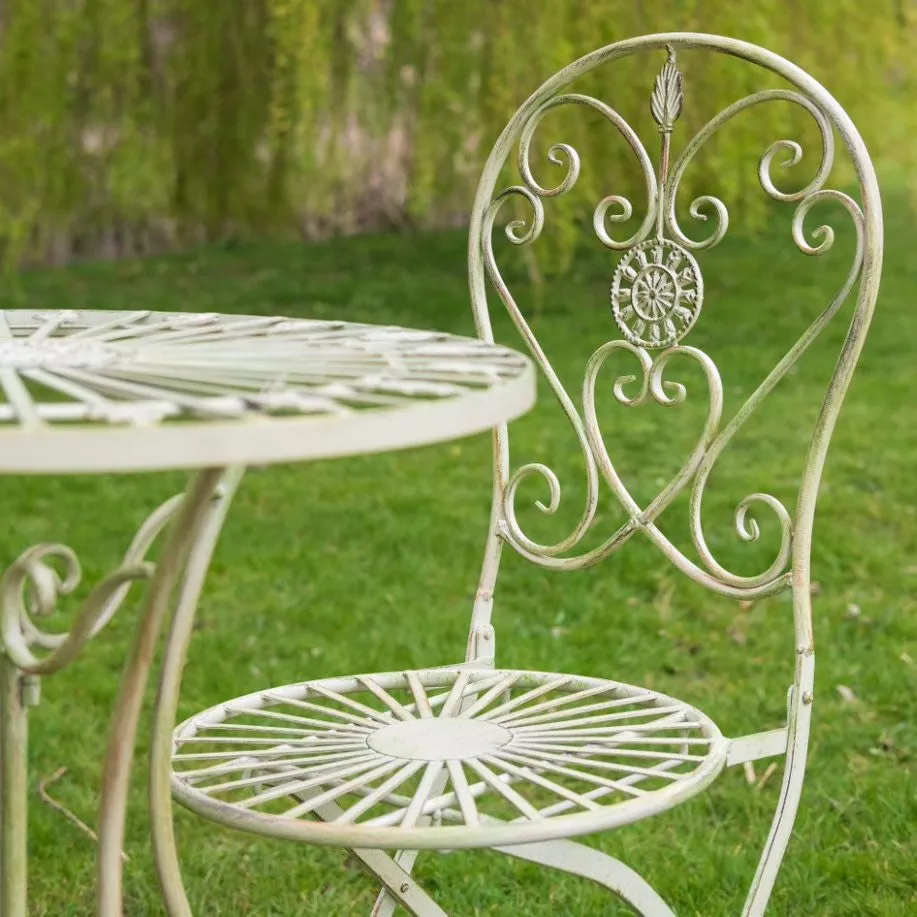 Ascalon Blaisdon 3 Piece Bistro Set - 'Antique Cream'