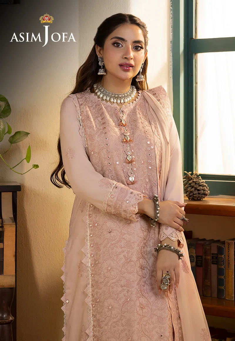 Asim Jofa Shadow Work Lawn Silk Collection – AJSW-07