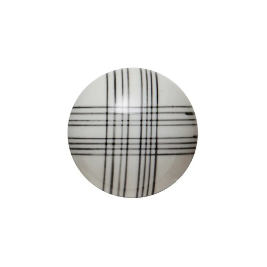 Black & White Stoneware Orb - 4 Styles