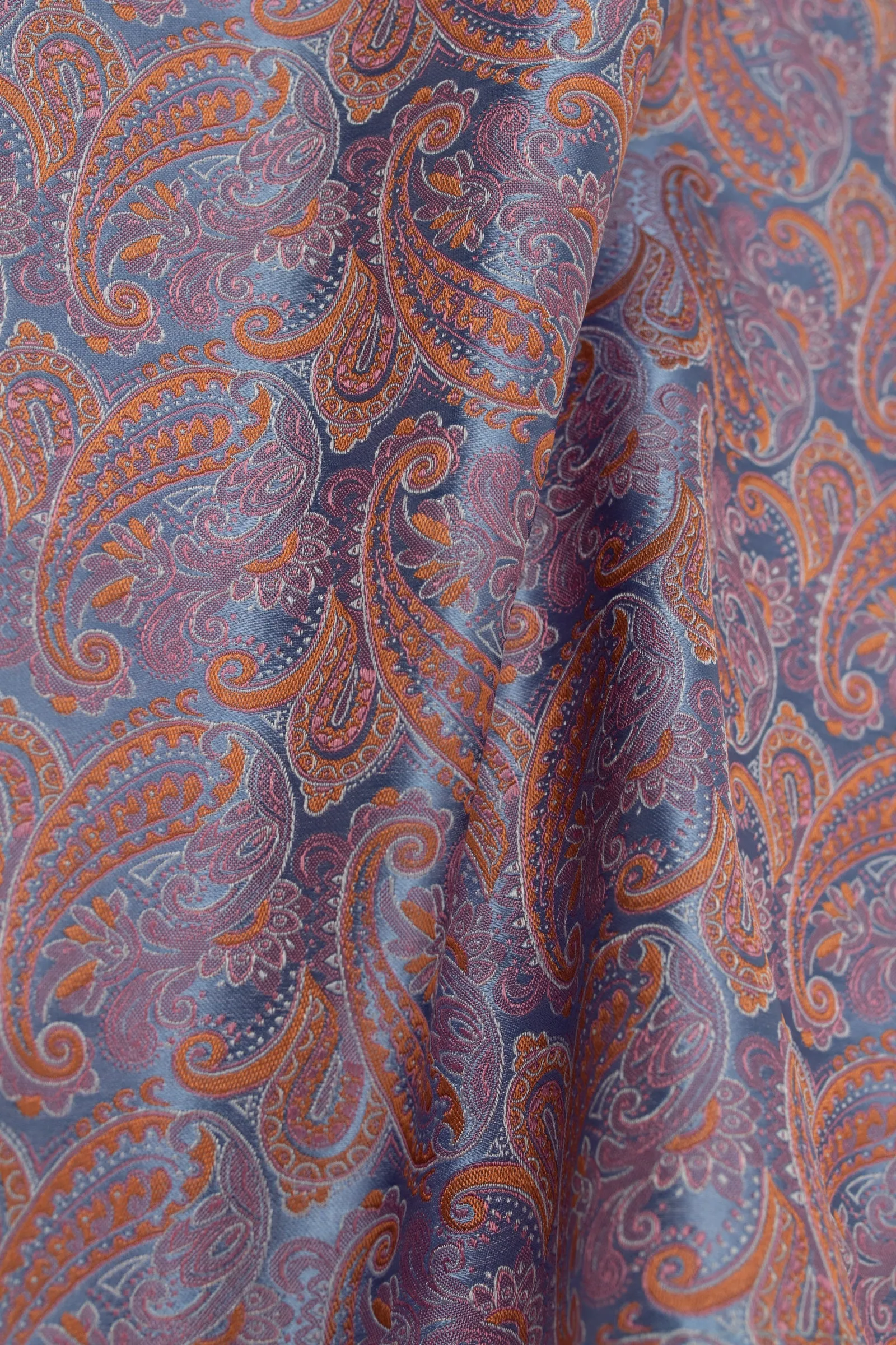 Blue/Orange Paisley Hank