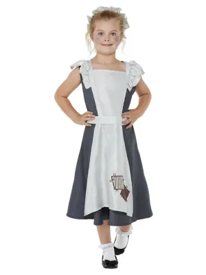 Child's Victorian Poor Maid Girl Costume