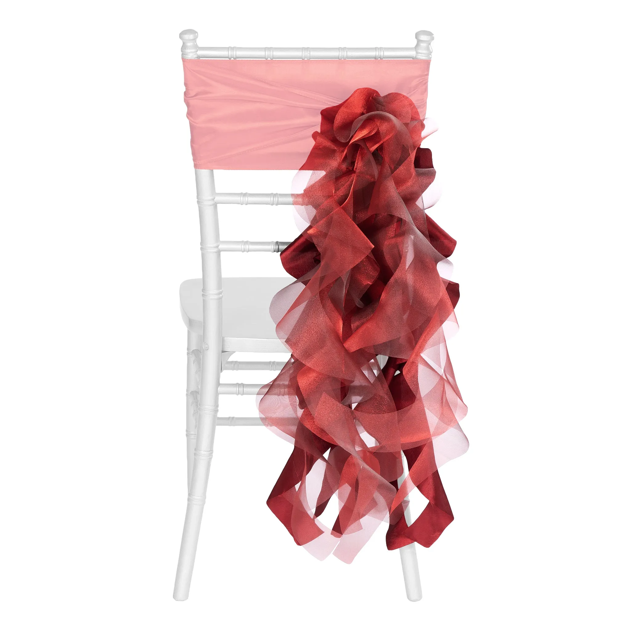 Curly Willow Chair Sash - Apple Red