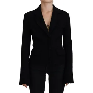 Dolce & Gabbana Elegant Black Long Sleeve Jacket