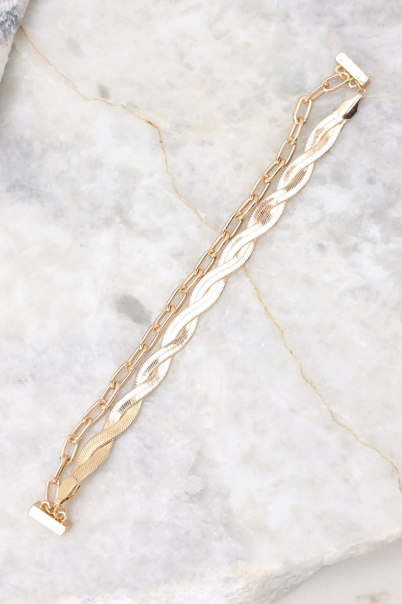 Ensemble Elegance Gold Bracelet