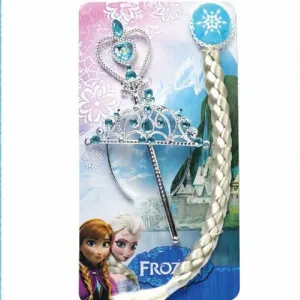 Frozen Elsa Hair accessories KIt 1 Magic Band 1 Wig 1 Crown