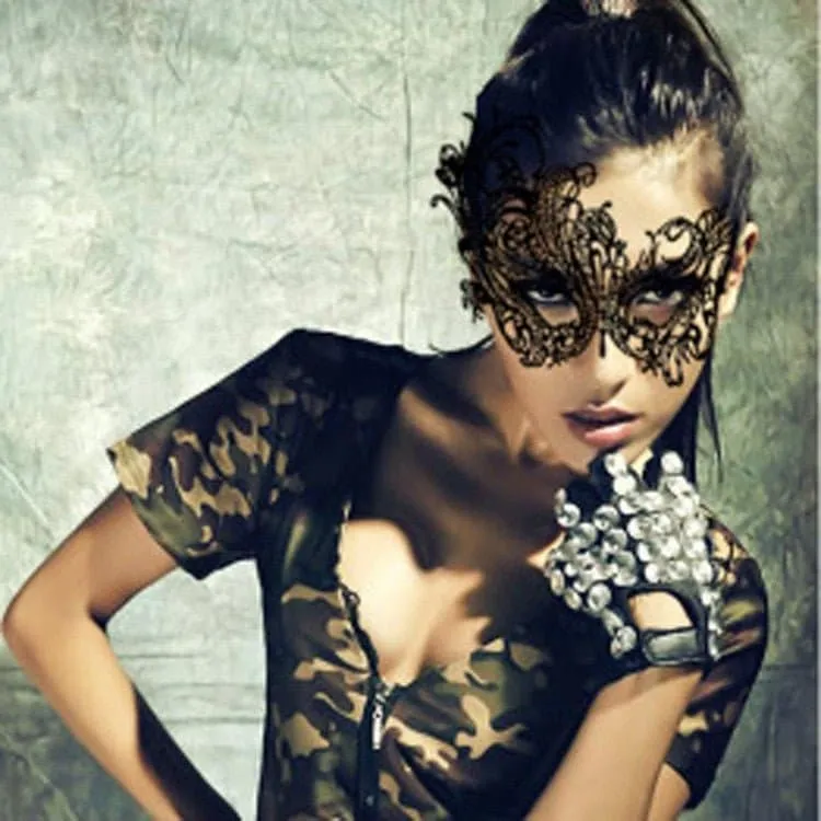 Hollow Lace Masquerade Face Mask