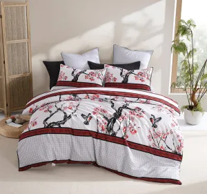 Kyushu Quilt Cover Set Range Red