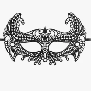 Lace Eye Mask Black - Empress