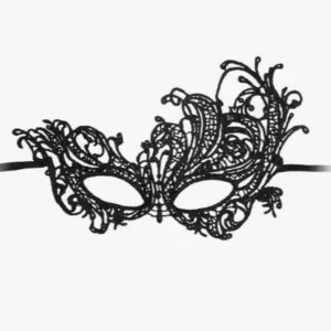 Lace Eye Mask Black - Royal