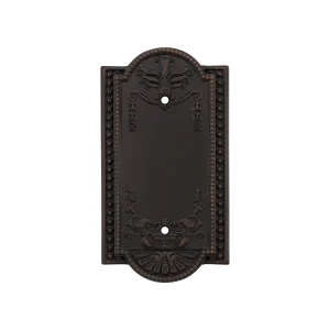 Meadows Switch Plate with Blank Cover in Timeless Bronze