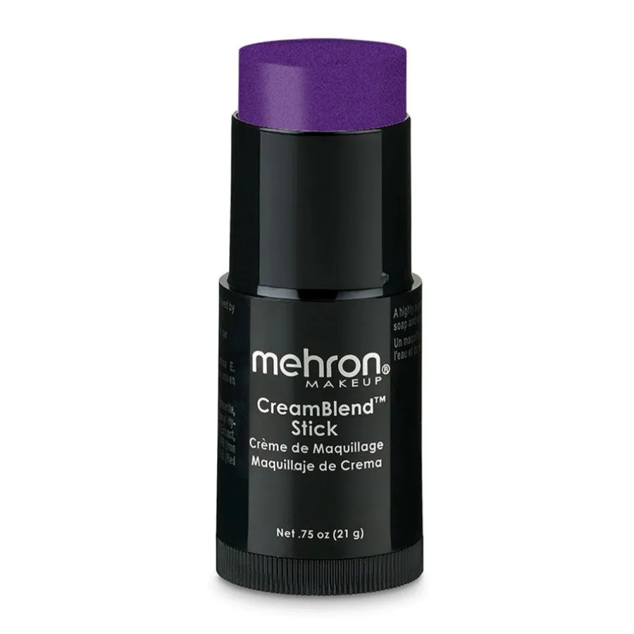 Mehron Makeup CreamBlend Stick - Body Paint (.75 oz) (PURPLE)