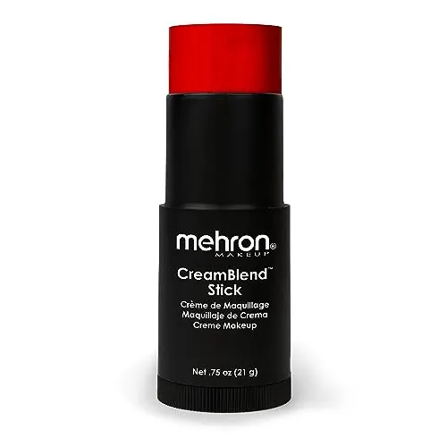 Mehron Makeup CreamBlend Stick - Body Paint (.75 oz) (Red)