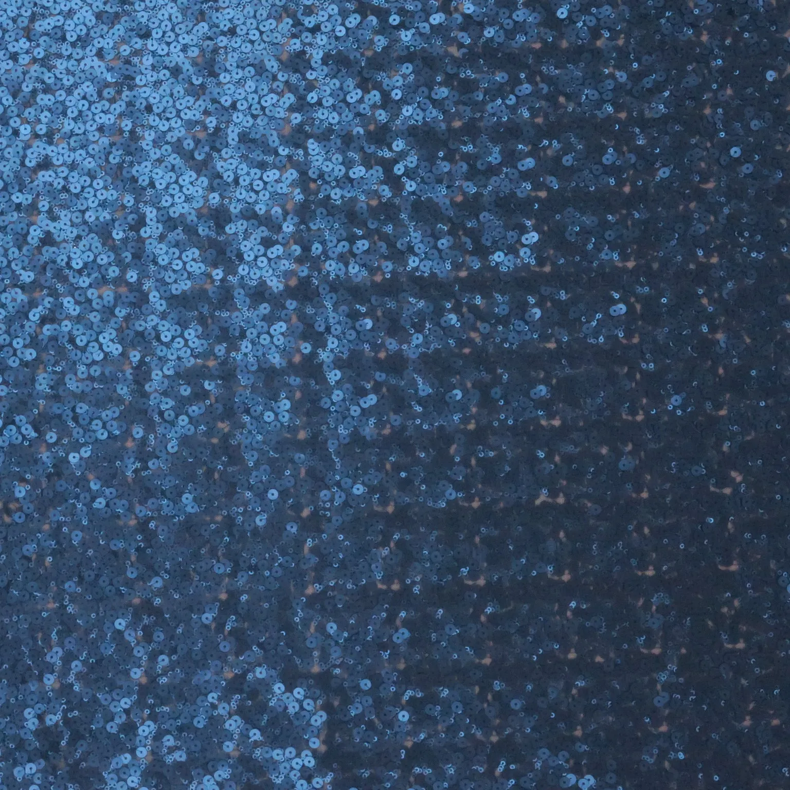 Navy Plain Fully Mid Size Multi-Sequins Fabric