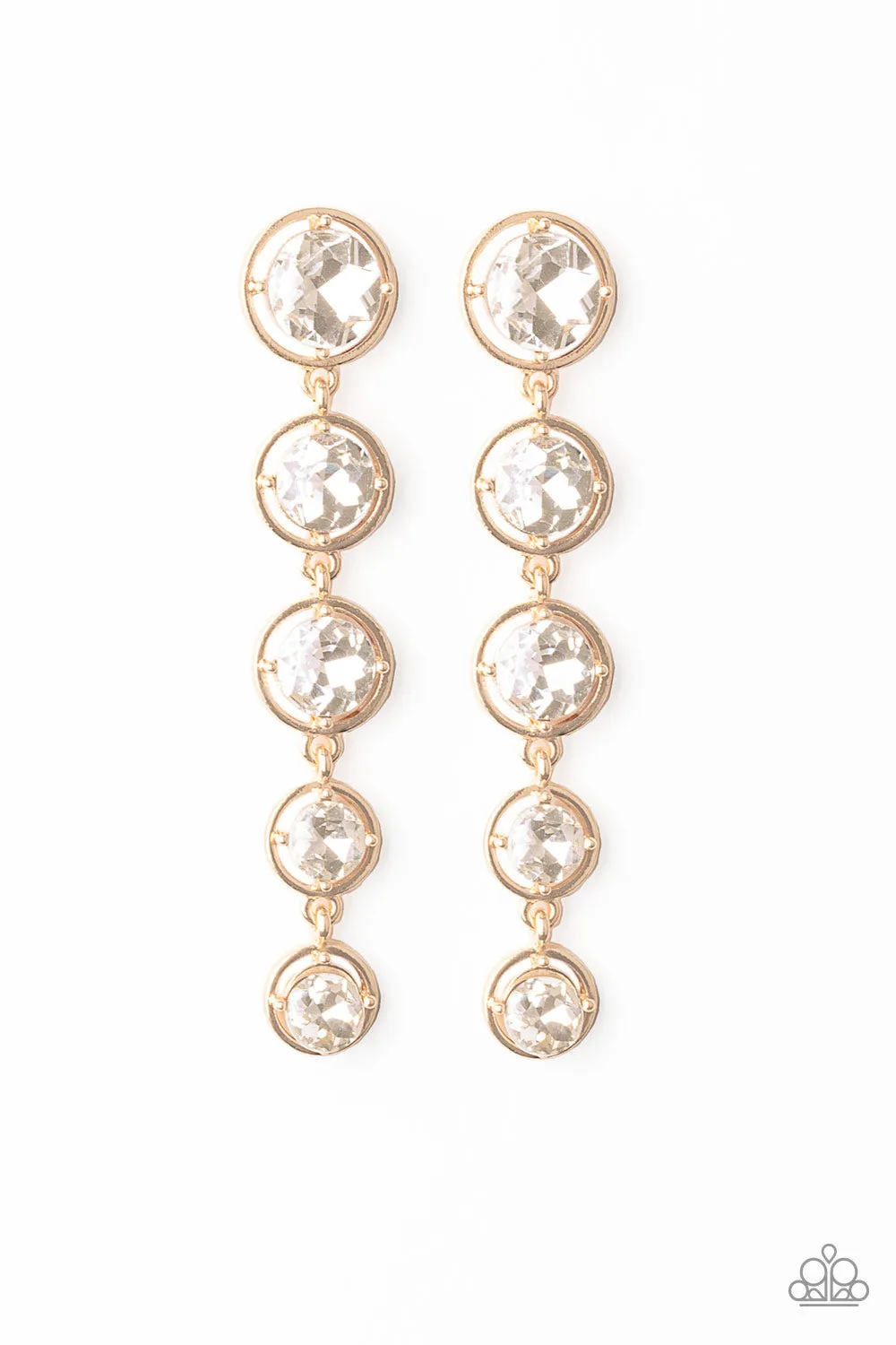 Paparazzi Drippin In Starlight Earrings Gold