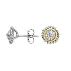 Phillip Gavriel Sterling/18kt Diamond Earrings