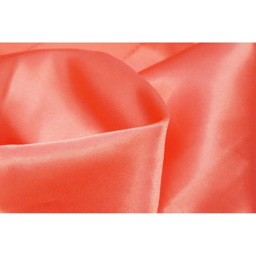 Satin Rectangular 60"x120" Tablecloth - Coral