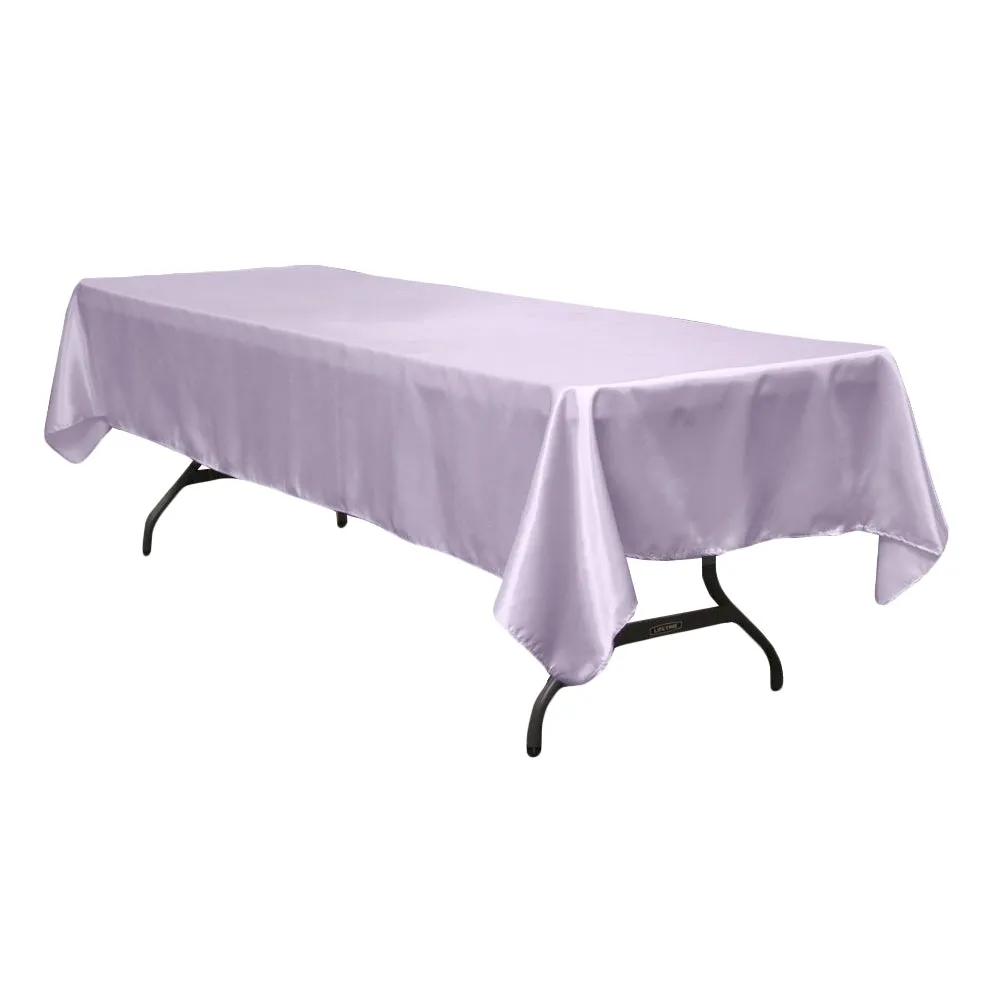 Satin Rectangular 60"x120" Tablecloth - Lavender