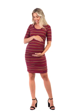 Side Ruched Maternity Dress