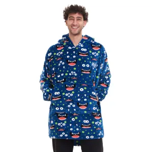 Snuggs Blanket Hoodie Blue monster