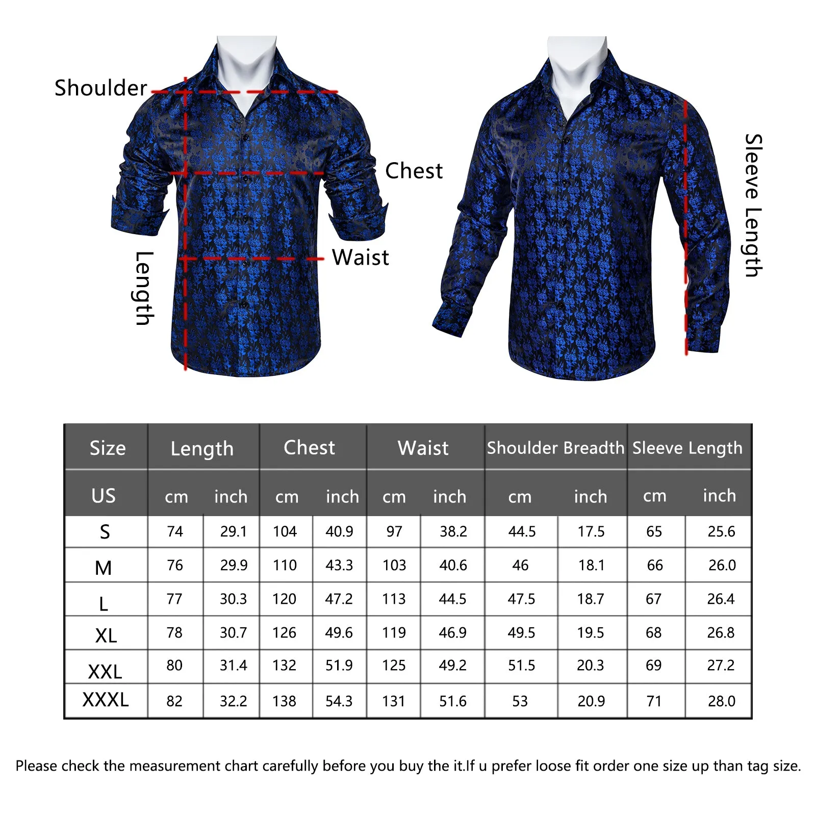 Splicing Style Golden with Black Paisley Edge Men's Solid Long Sleeve Shirt