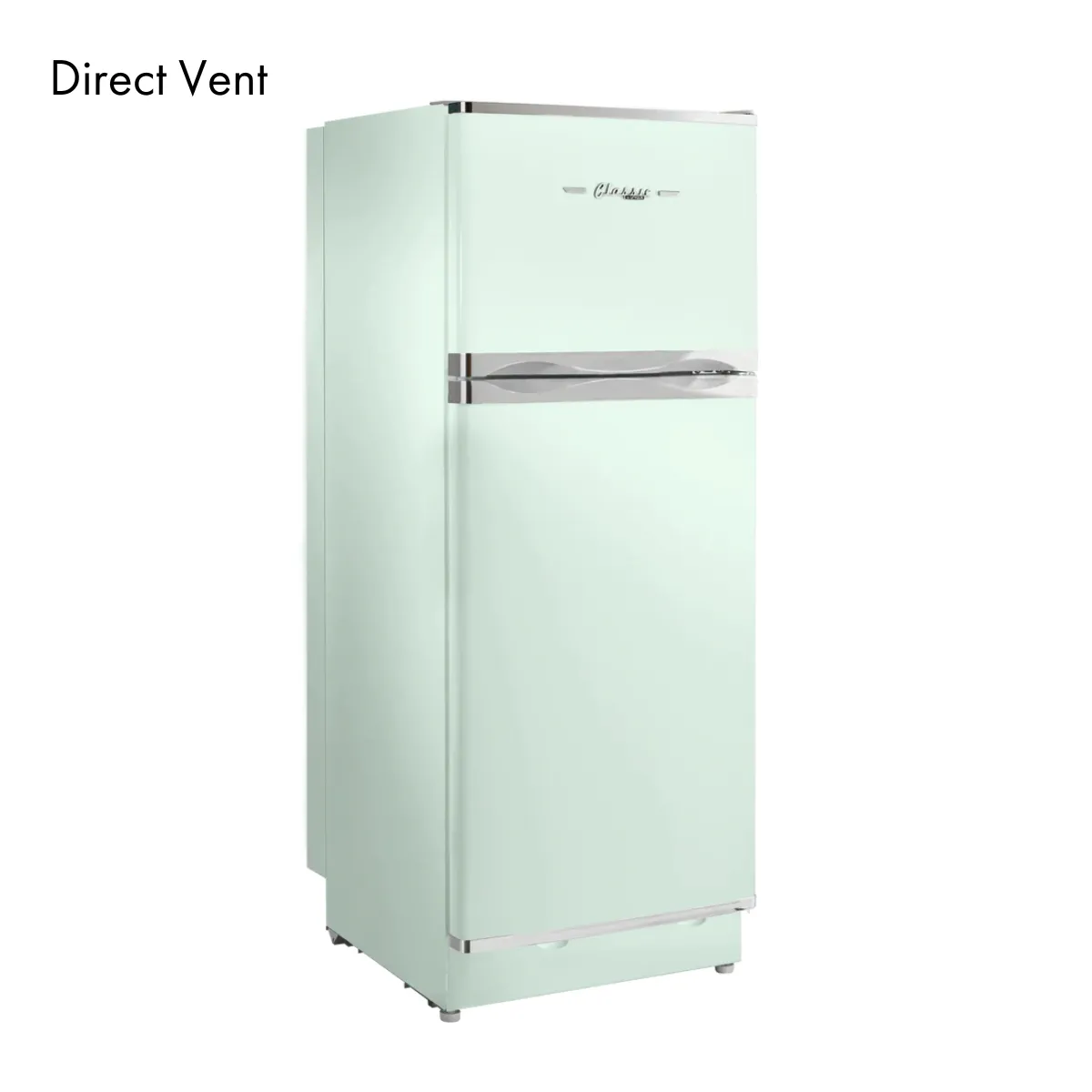 Unique 10 CU/FT Classic Retro Propane Fridge - Light Green